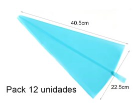 Pack 12 mangas silicona 40cm